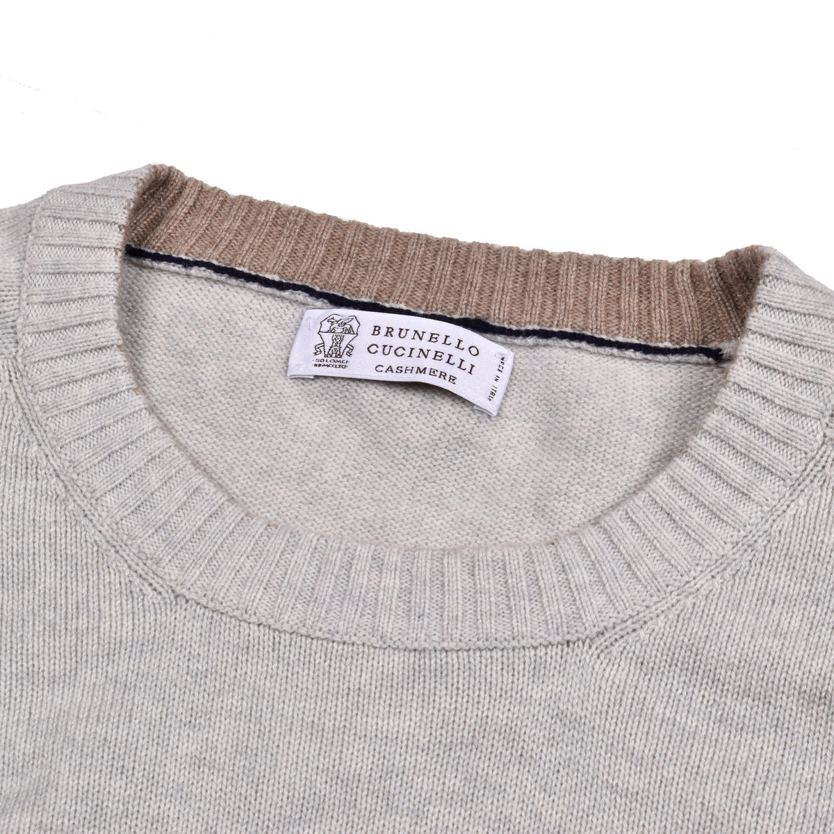 Brunello Cucinelli Bicolor Cashmere Sweater