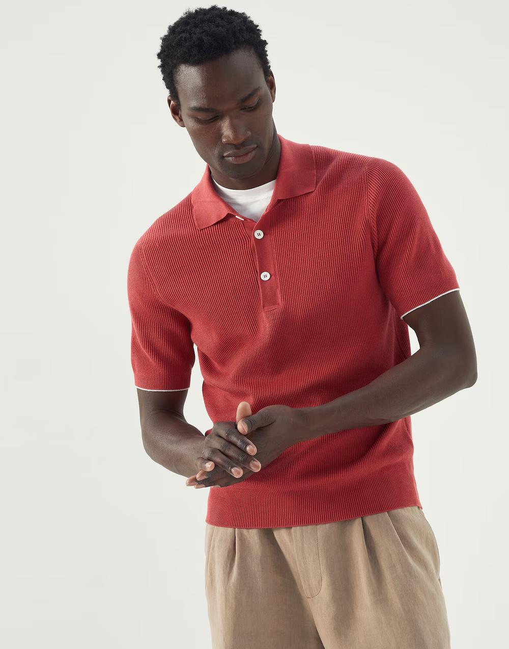 Brunello Cucinelli Multicolor Cotton Shortsleeve Shirt