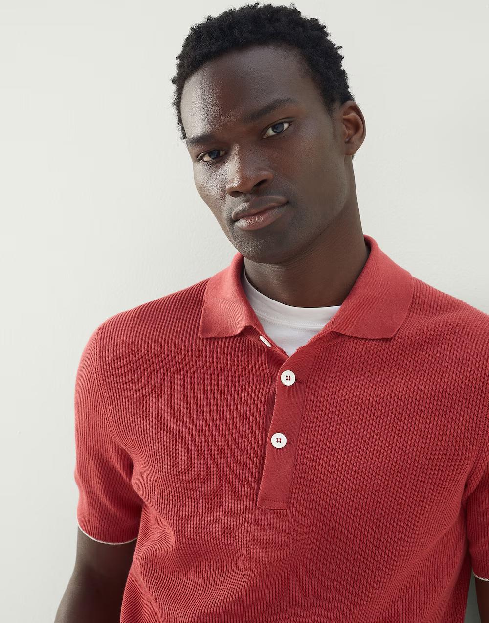Brunello Cucinelli Multicolor Cotton Shortsleeve Shirt
