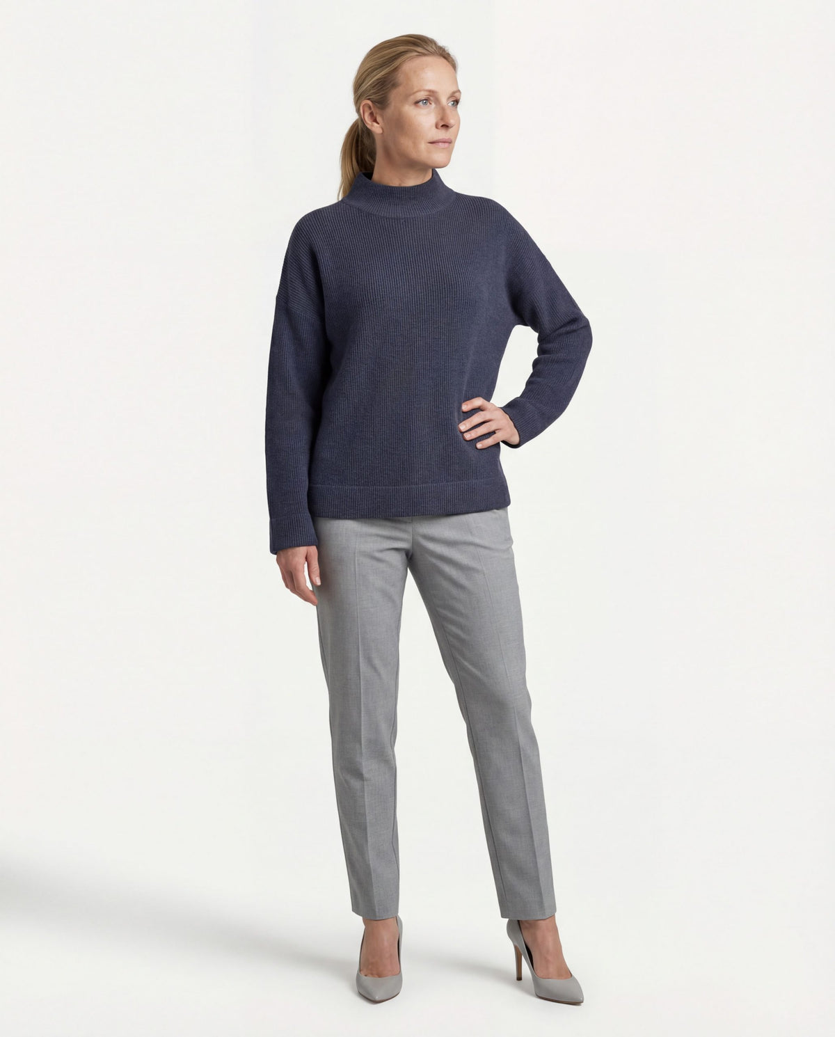 Brunello Cucinelli Blue Cashmere Sweater