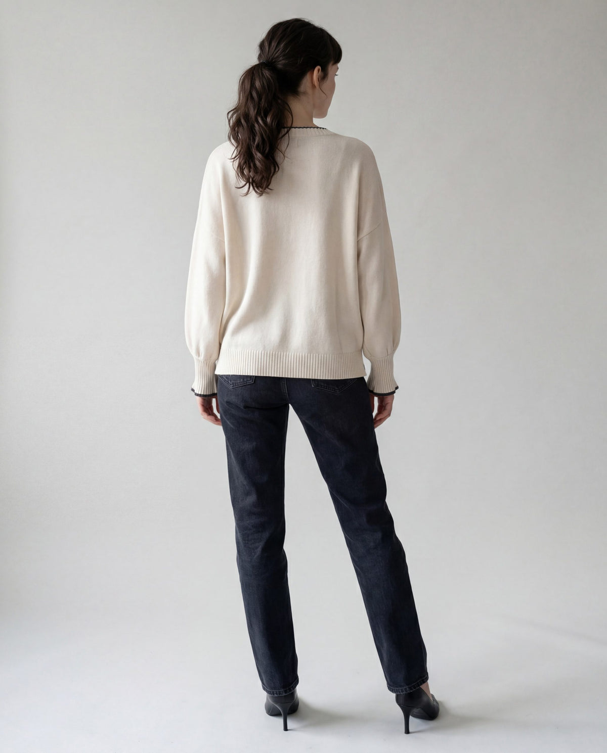 Brunello Cucinelli White Cashmere Sweater