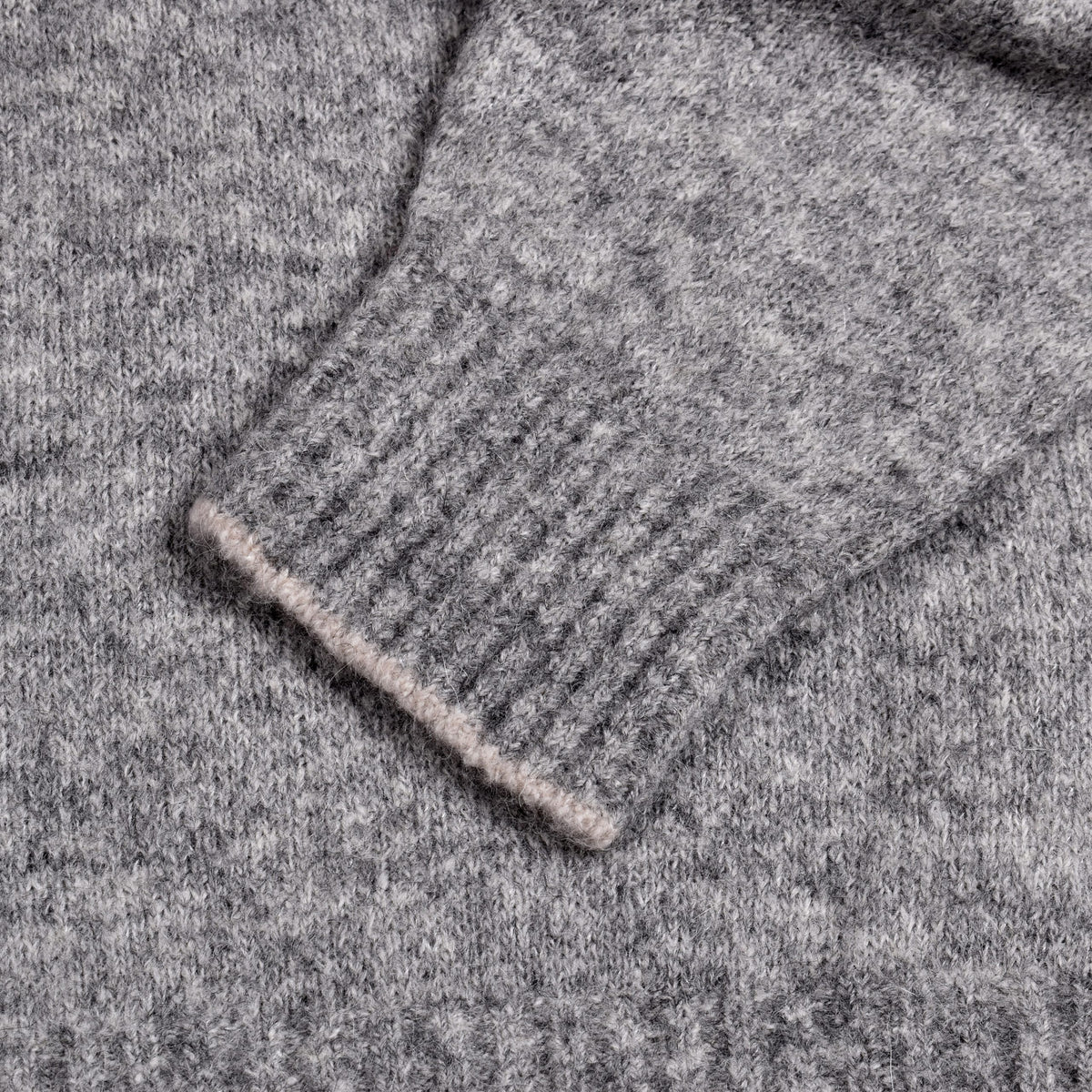 Brunello Cucinelli Gray Leather Sweatshirt