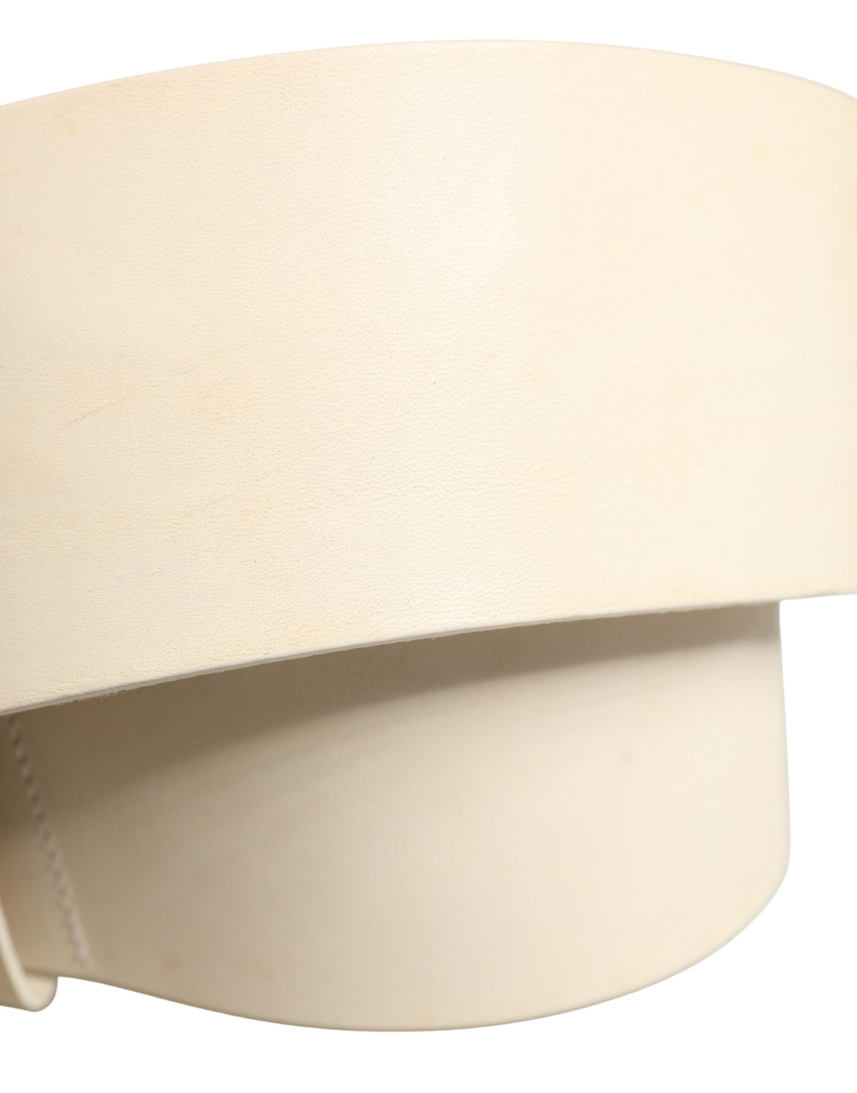 Cavalli Class Off White Leather Waist Women Cintura Buckle Belt