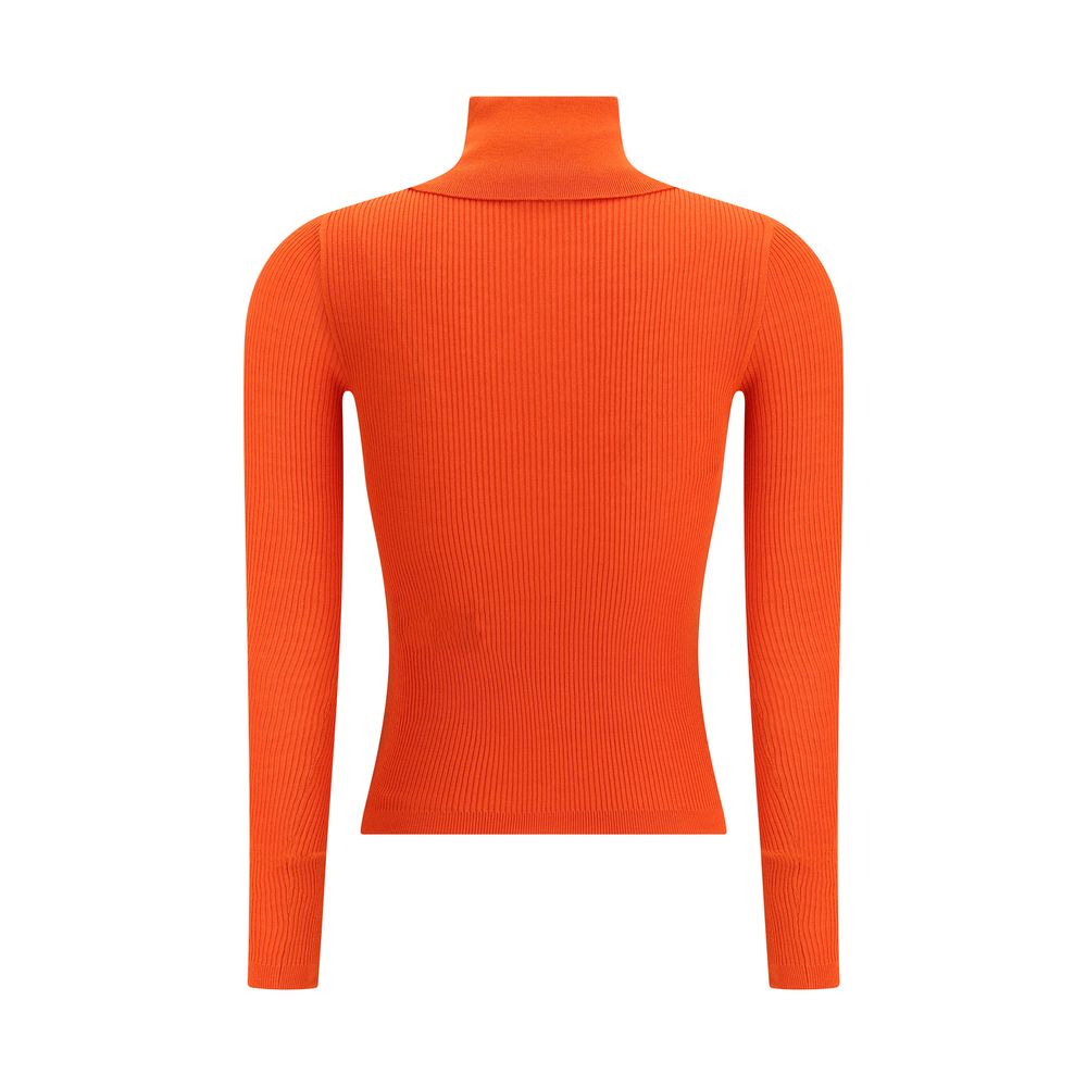 Saint Laurent Orange Wool Turtleneck