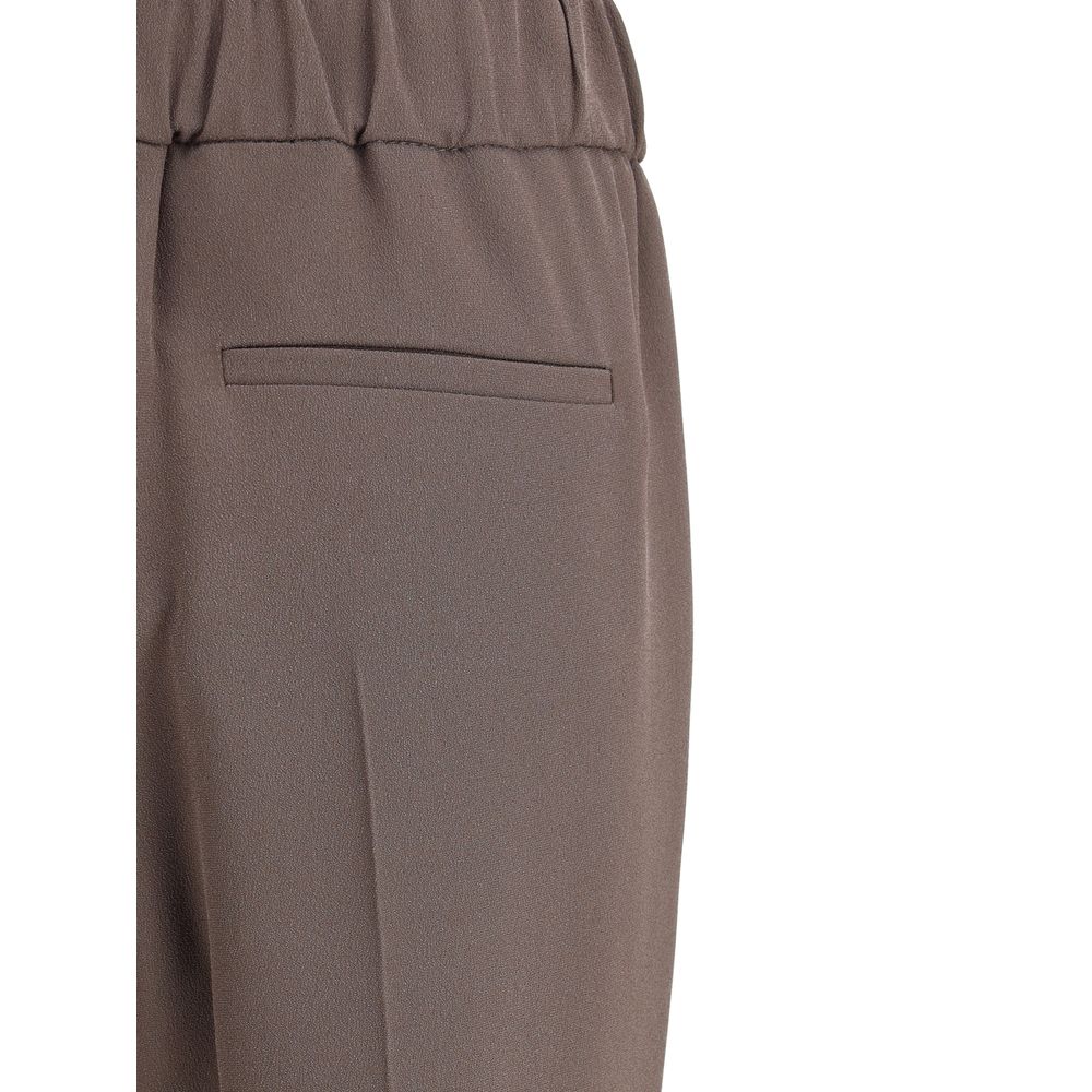 Brunello Cucinelli Gray Acetate Casual Pants