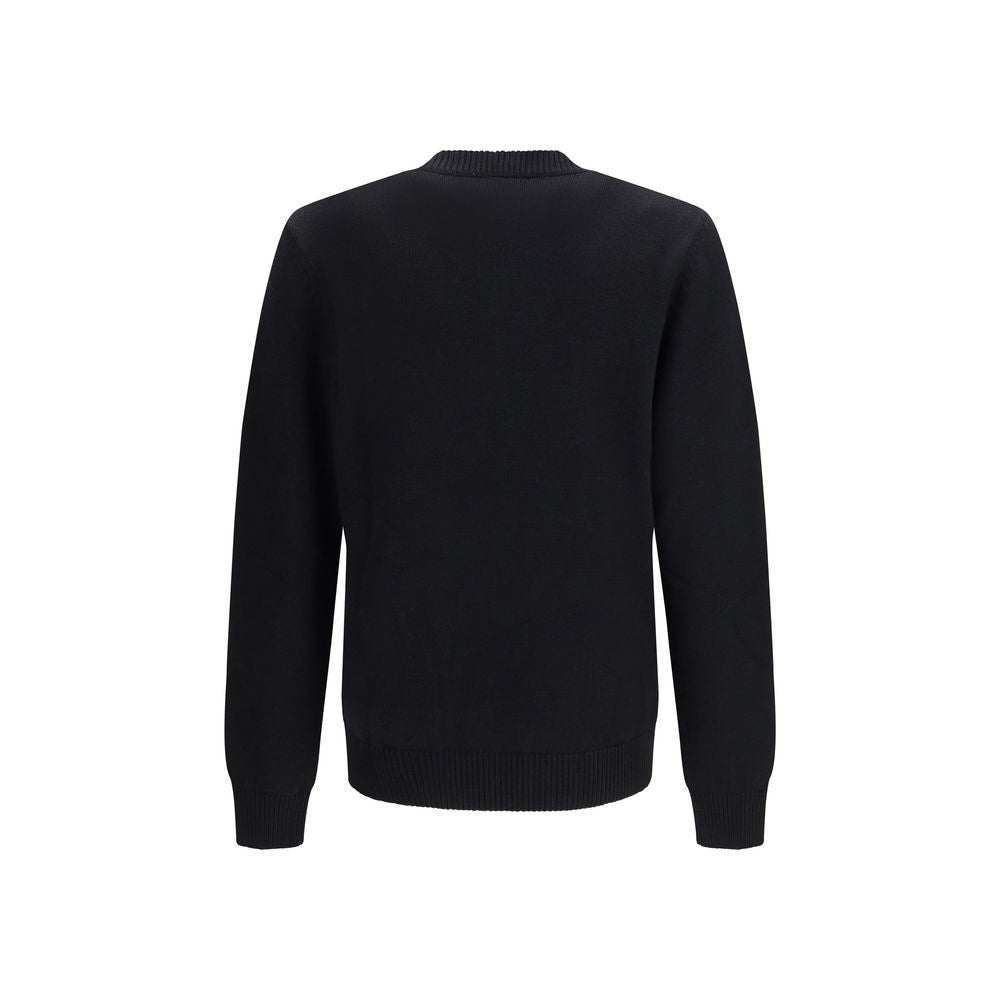 Fendi Black Fleece Wool Sweatshirt