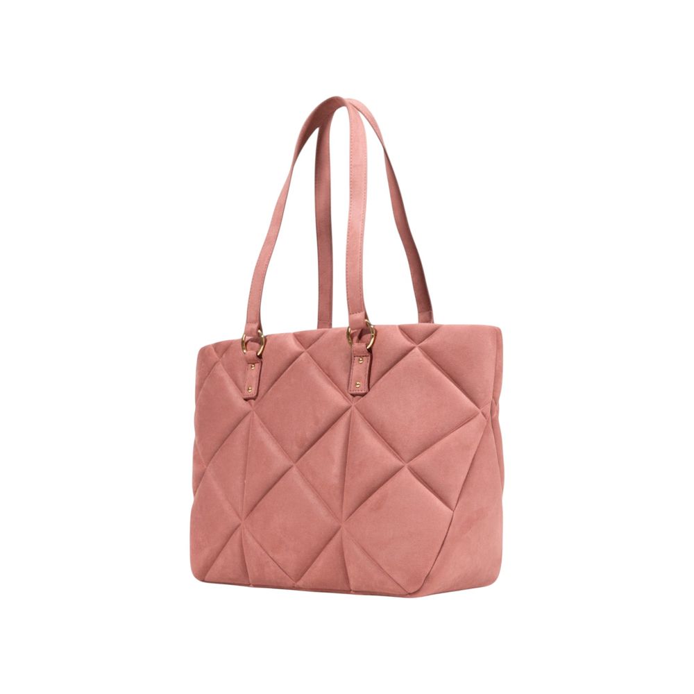 Love Moschino Pink Suede Leather Handbag