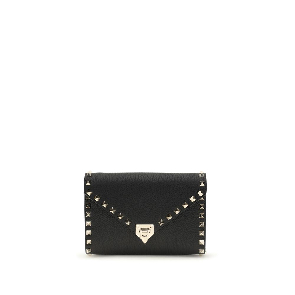Valentino Garavani Black Calf Leather Bos Taurus Wallet