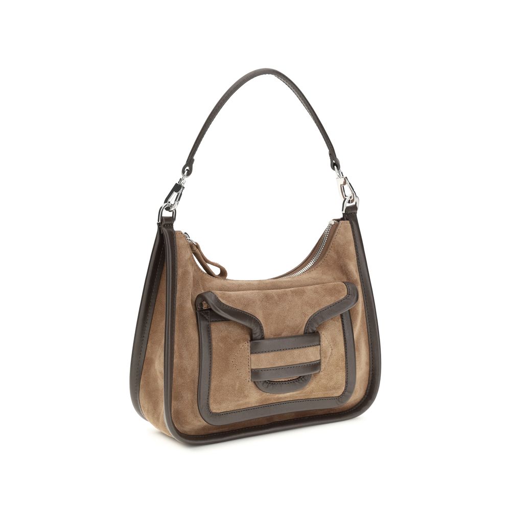 Pierre Hardy Brown Calf Leather Bos Taurus Shoulder Bag