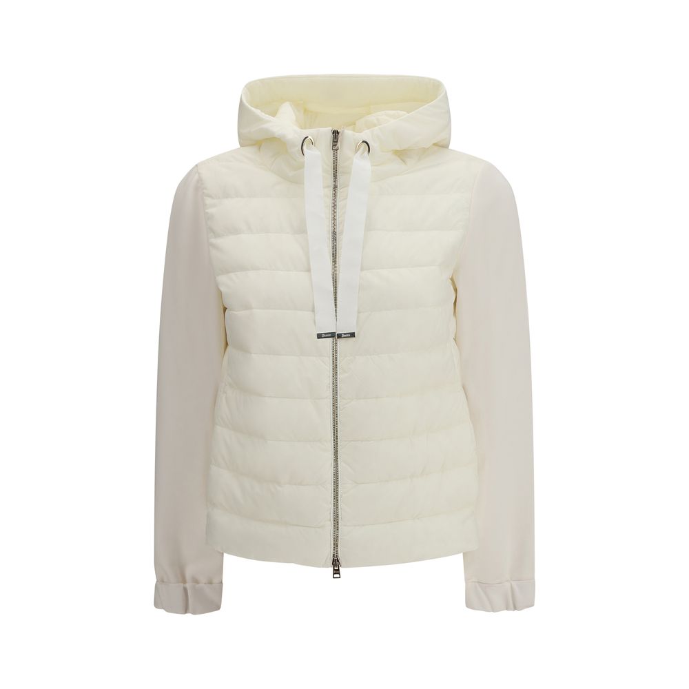 Herno Beige Polyamide Biker Jacket