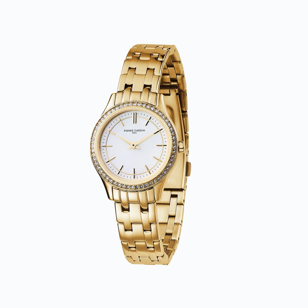 Pierre Cardin Gold Stainless Steel Dress Watch