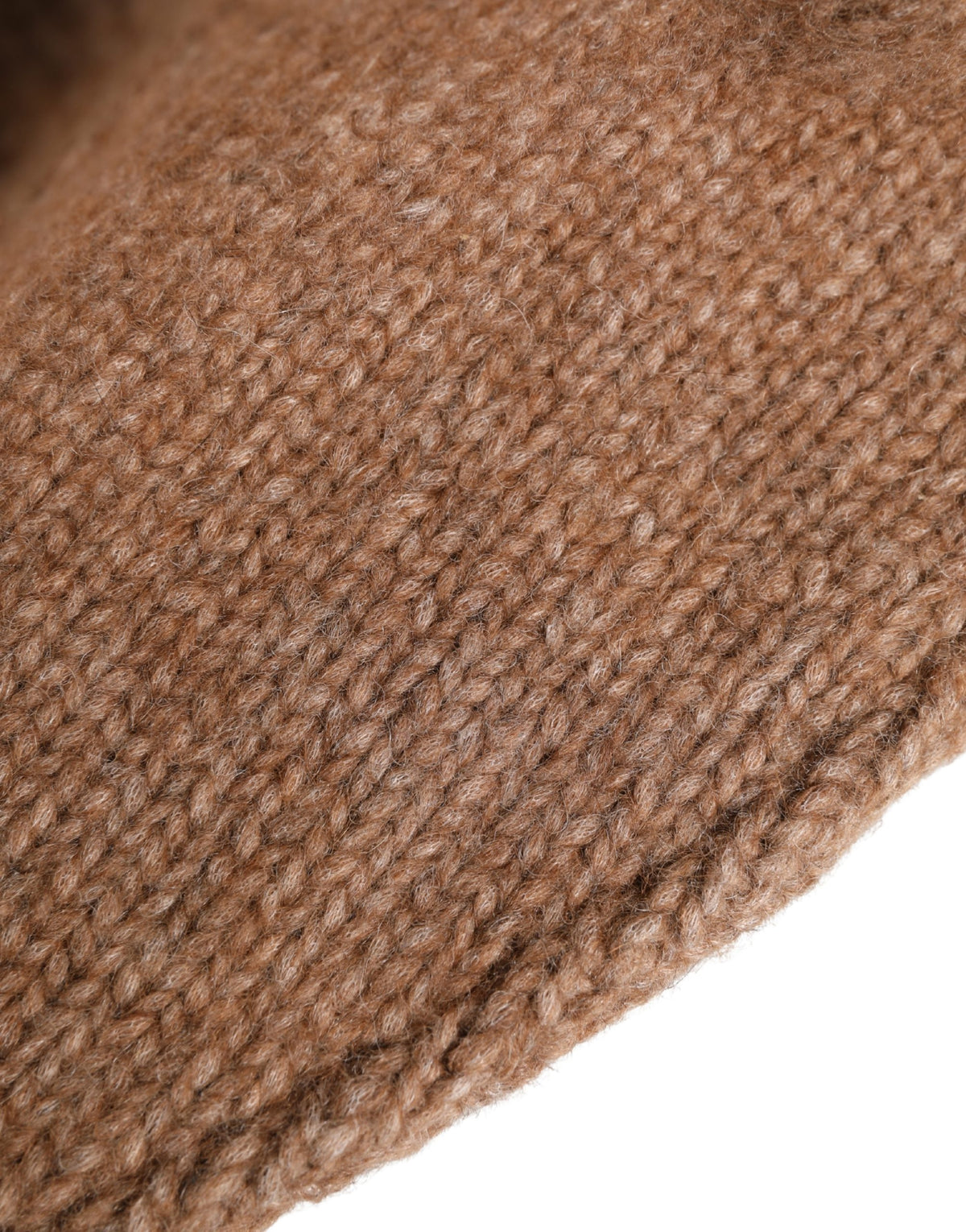 Dolce & Gabbana Brown Llama Wool Women Knitted Capello Hat