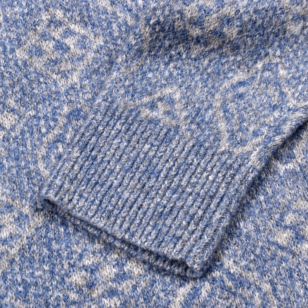 Brunello Cucinelli Blue Leather Sweatshirt