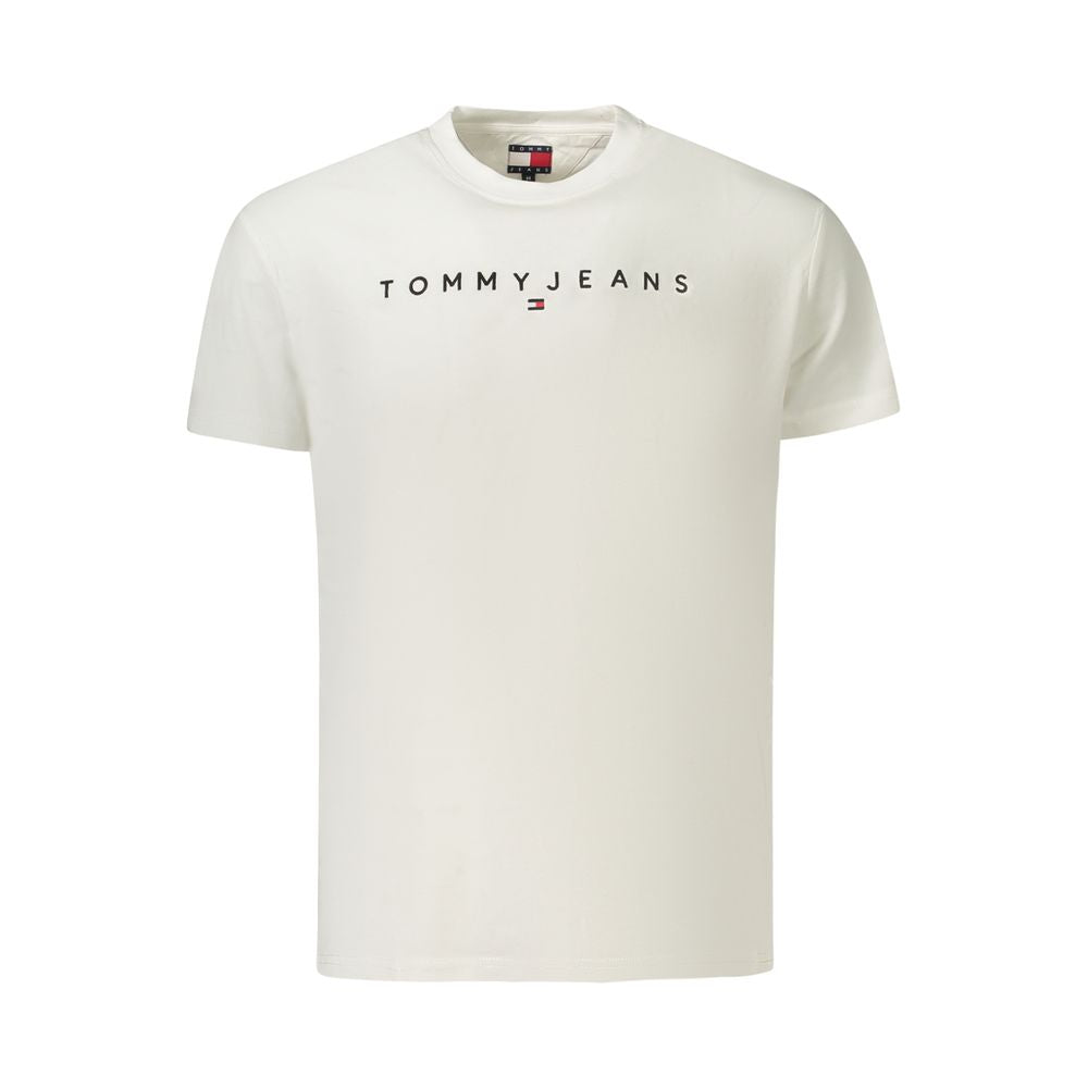 Tommy Hilfiger White Cotton Men T-Shirt