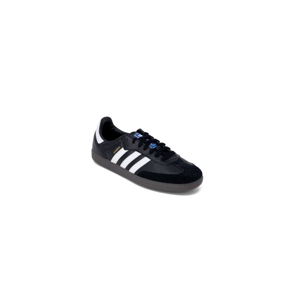 Adidas Originals Black Leather Low Top Sneakers