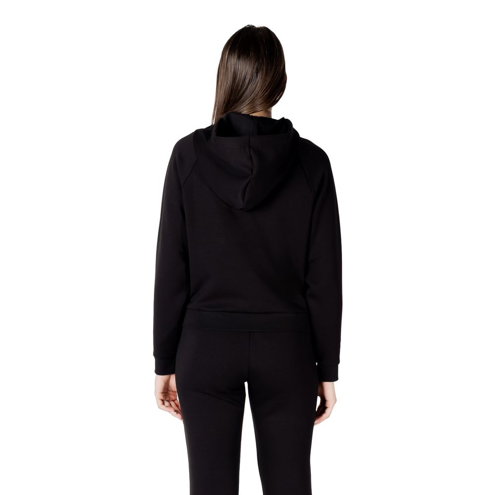 Armani Exchange Black Viscose Hoodie
