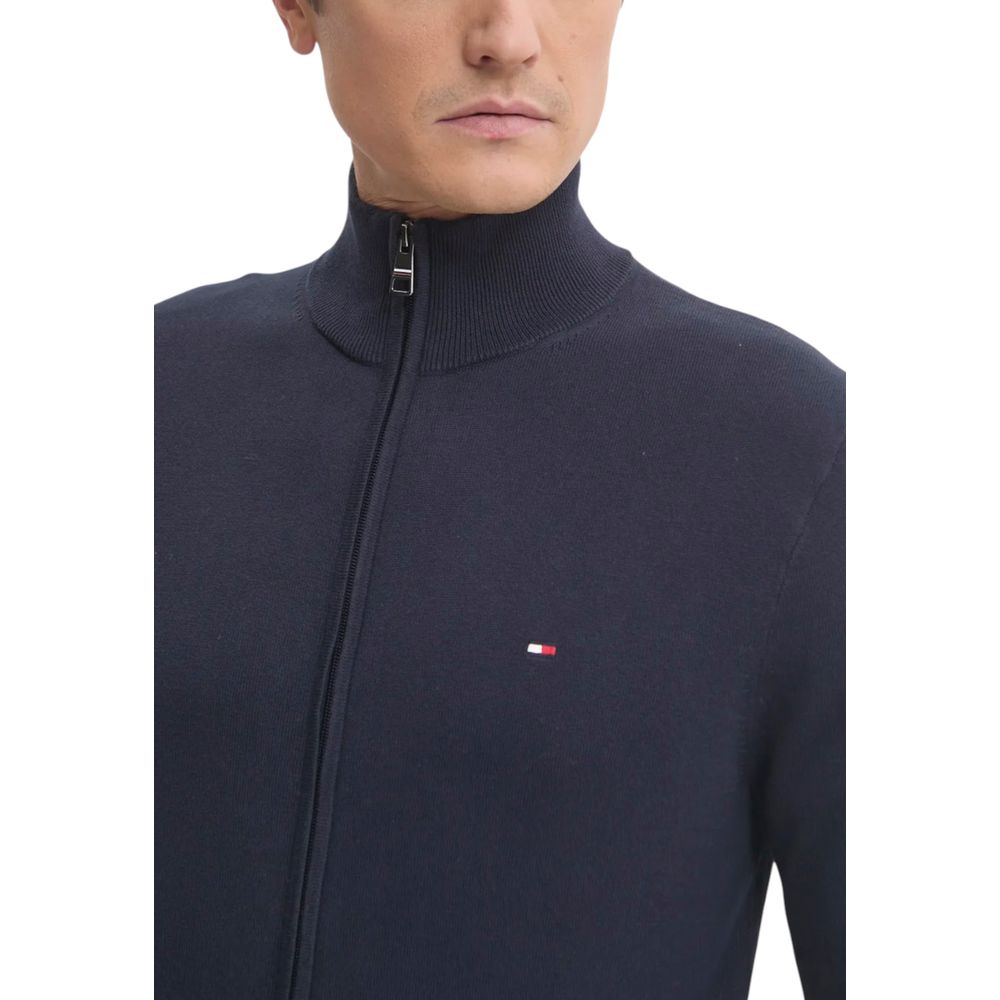 Tommy Hilfiger Blue Cotton Cardigan