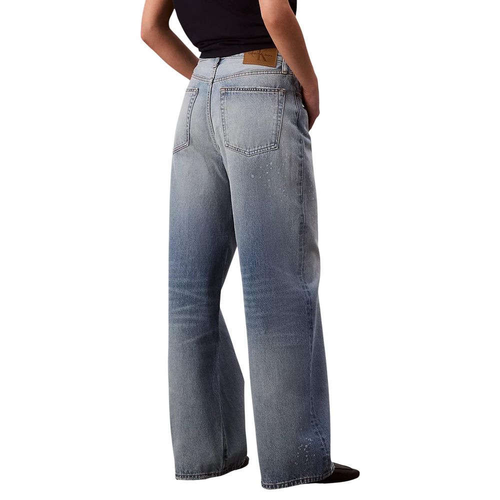 Calvin Klein Jeans Blue Cotton Bootcut Jeans