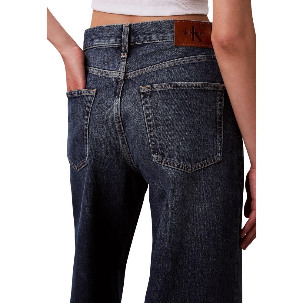 Calvin Klein Jeans Blue Recycled Cotton Bootcut Jeans