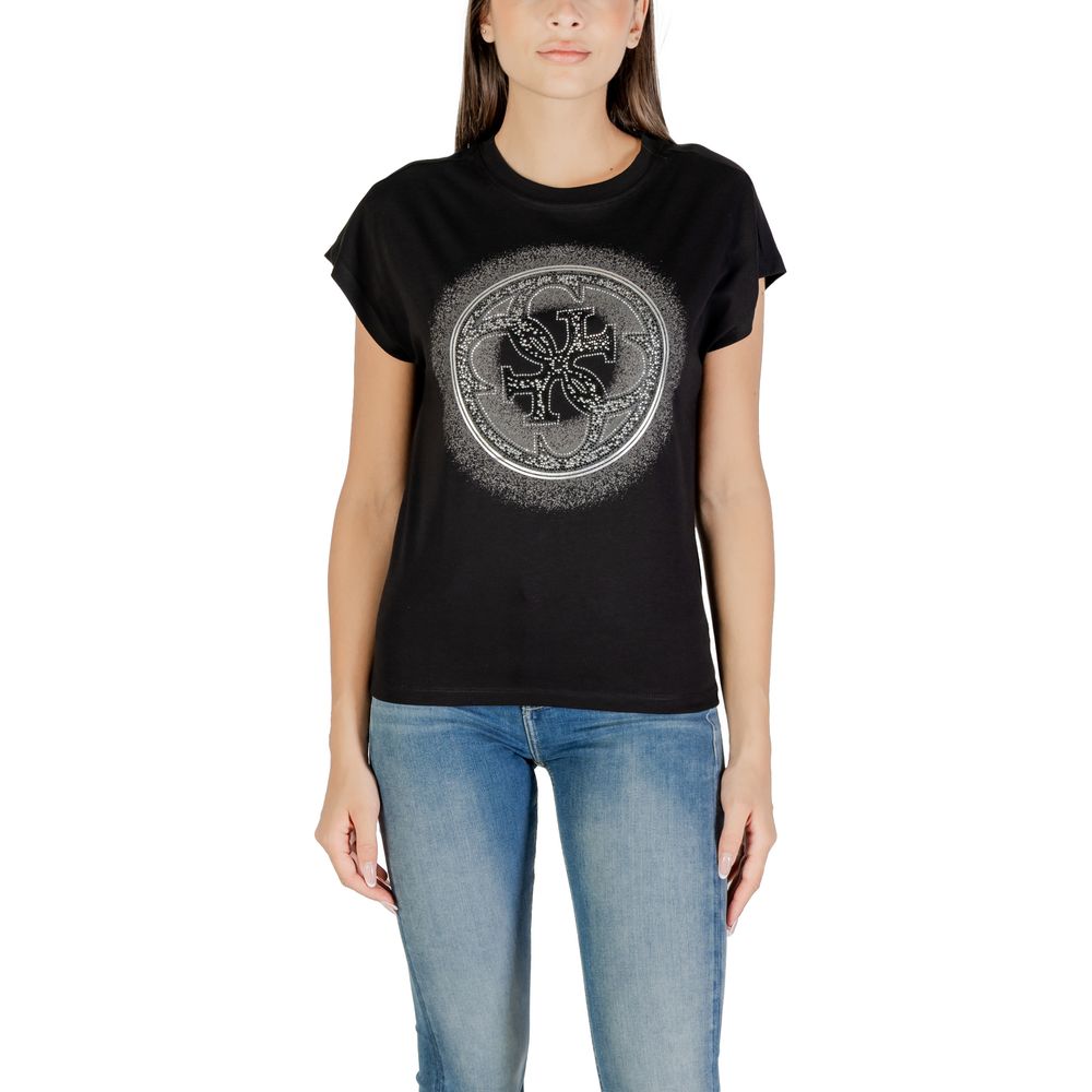 Guess Black Cotton T-Shirt
