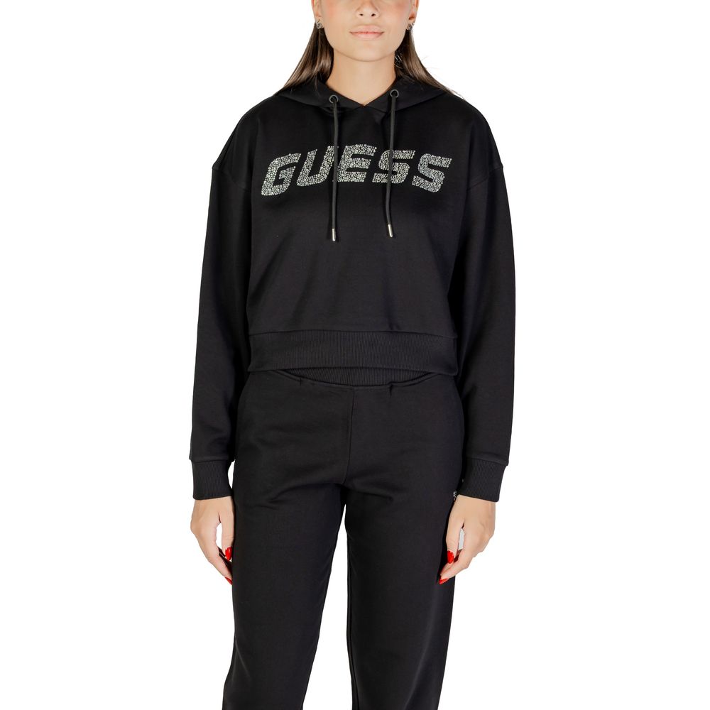 Guess Active Black Cotton Hoodie
