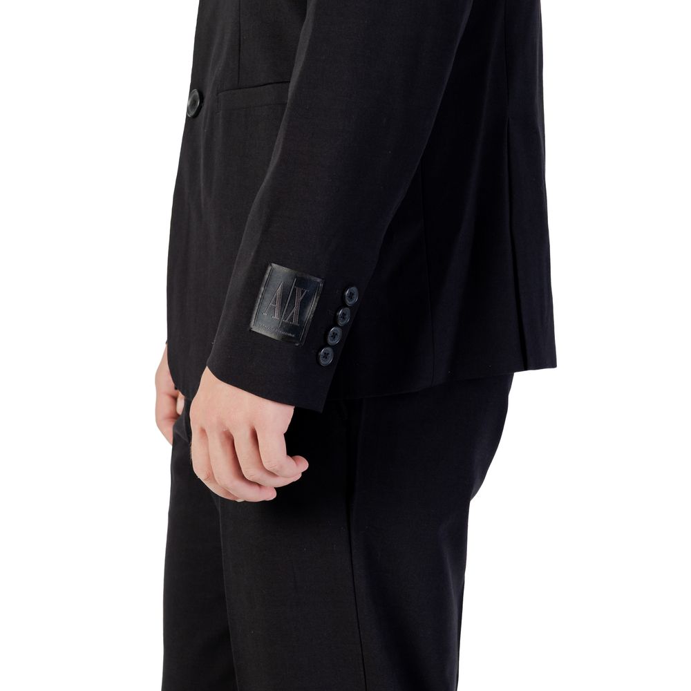 Armani Exchange Black Lyocell Blazer
