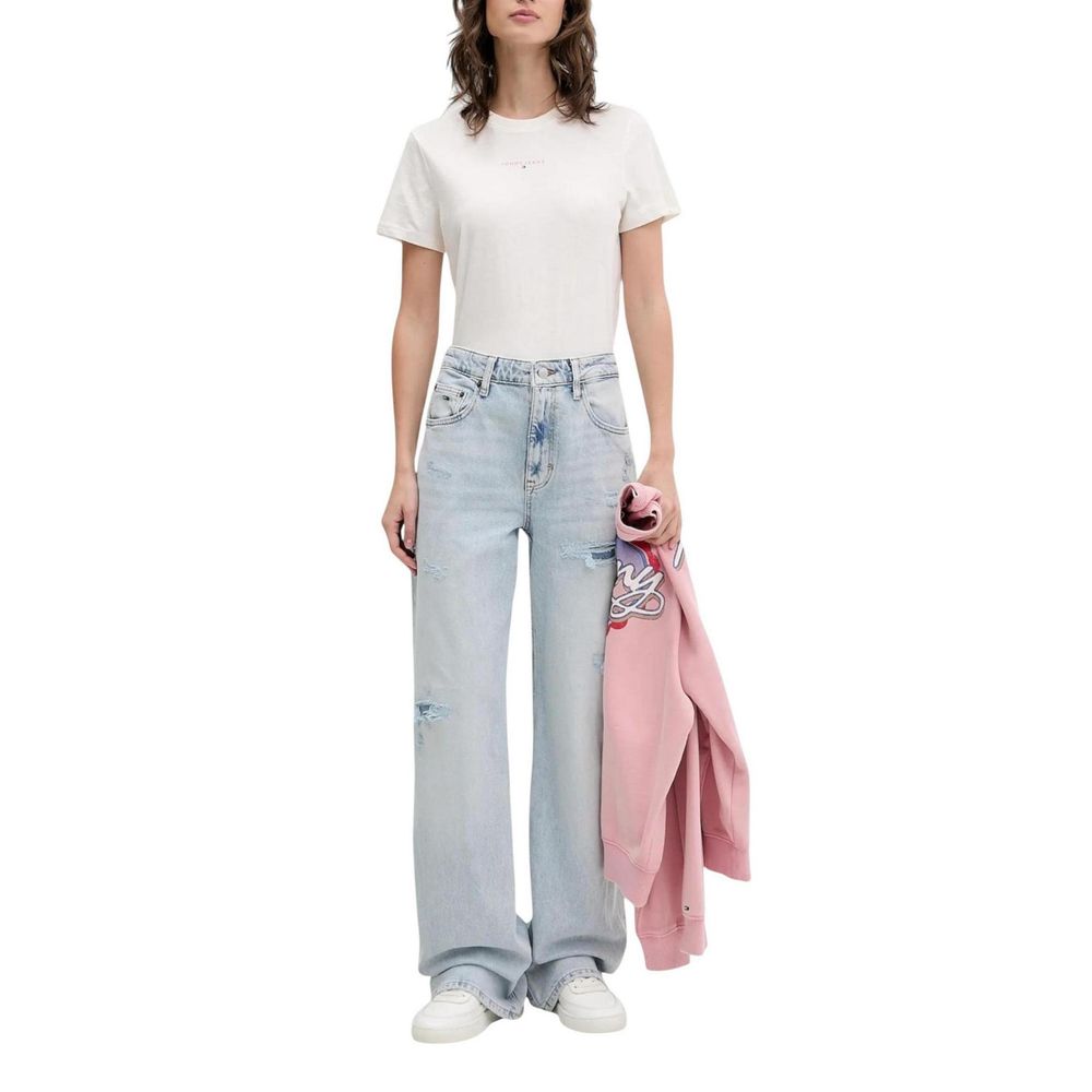 Tommy Hilfiger Jeans Light Blue Recycled Cotton Mom Jeans