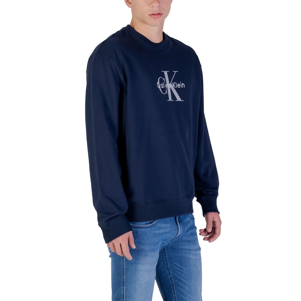 Calvin Klein Jeans Blue Cotton Sweatshirt