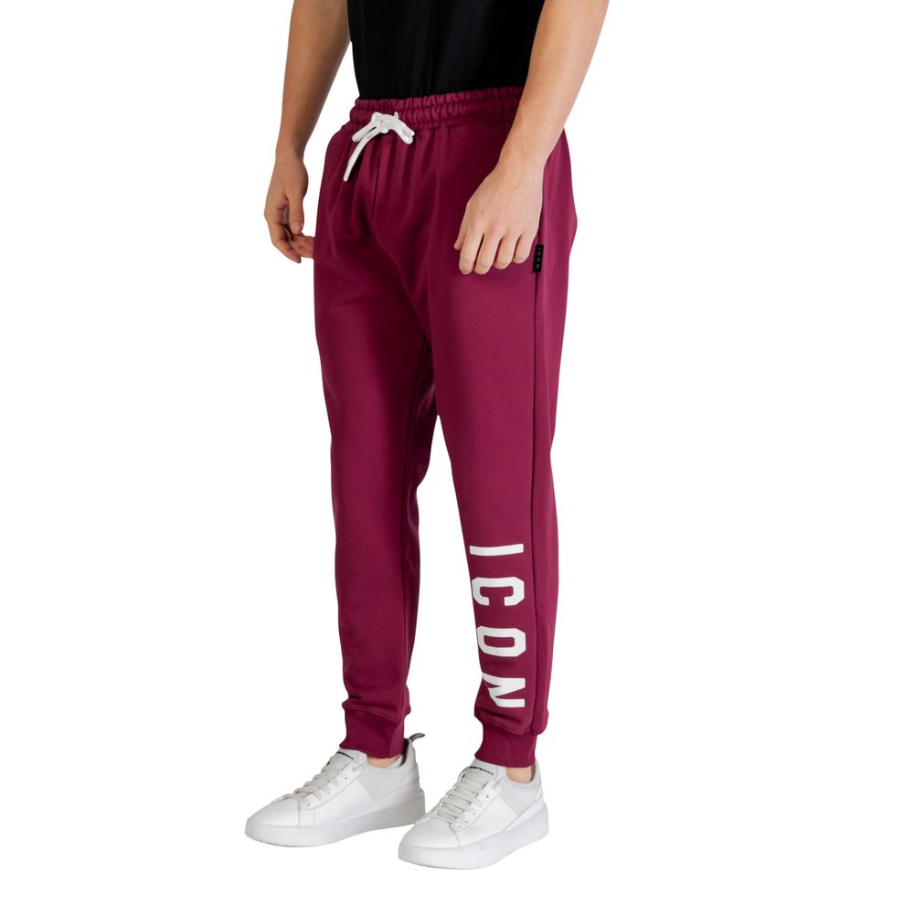 Icon Bordeaux Cotton Joggers (Workout Pants)