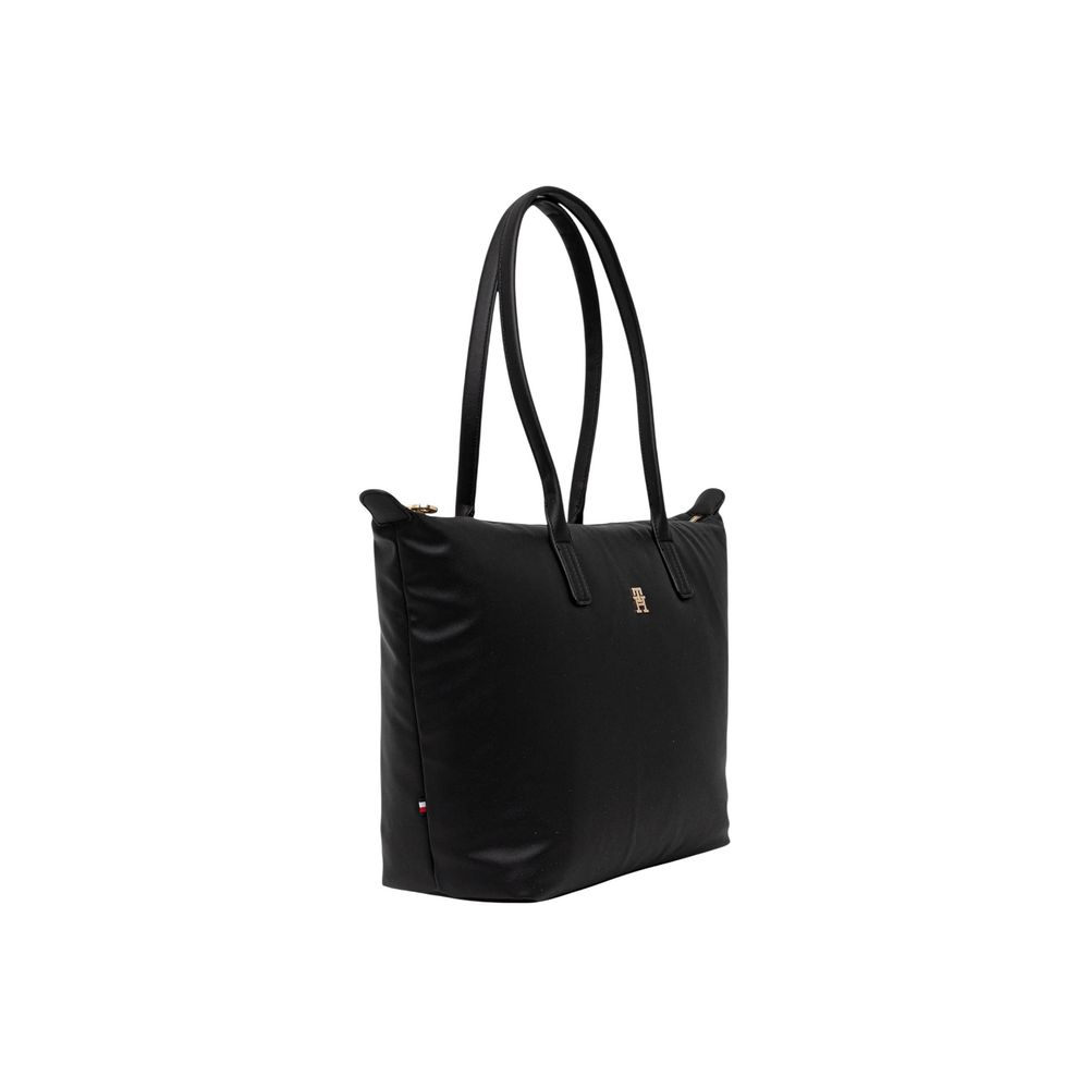 Tommy Hilfiger Black Recycled Polyester Handbag