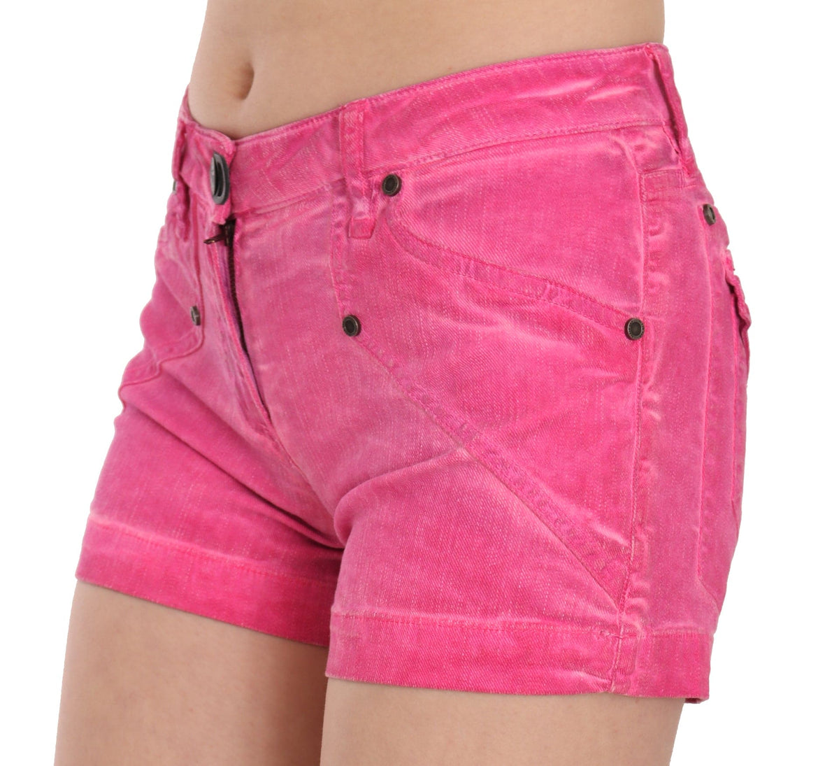 Mini short taille mi-haute rose chic PLEIN SUD