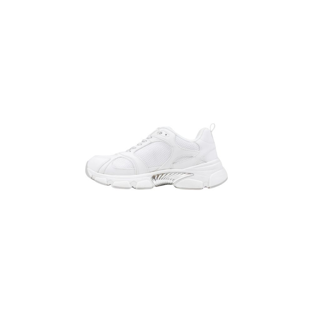 Guess White Polyester Chunky Sneakers