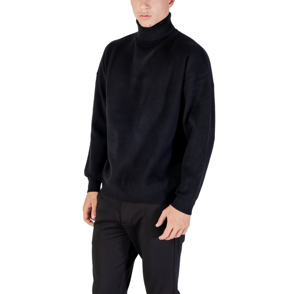 Antony Morato Black Viscose Sweatshirt