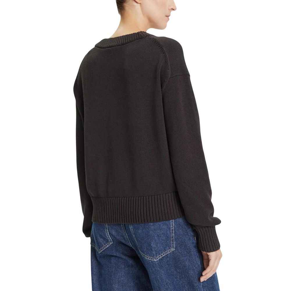 Calvin Klein Jeans Black Cotton Sweatshirt