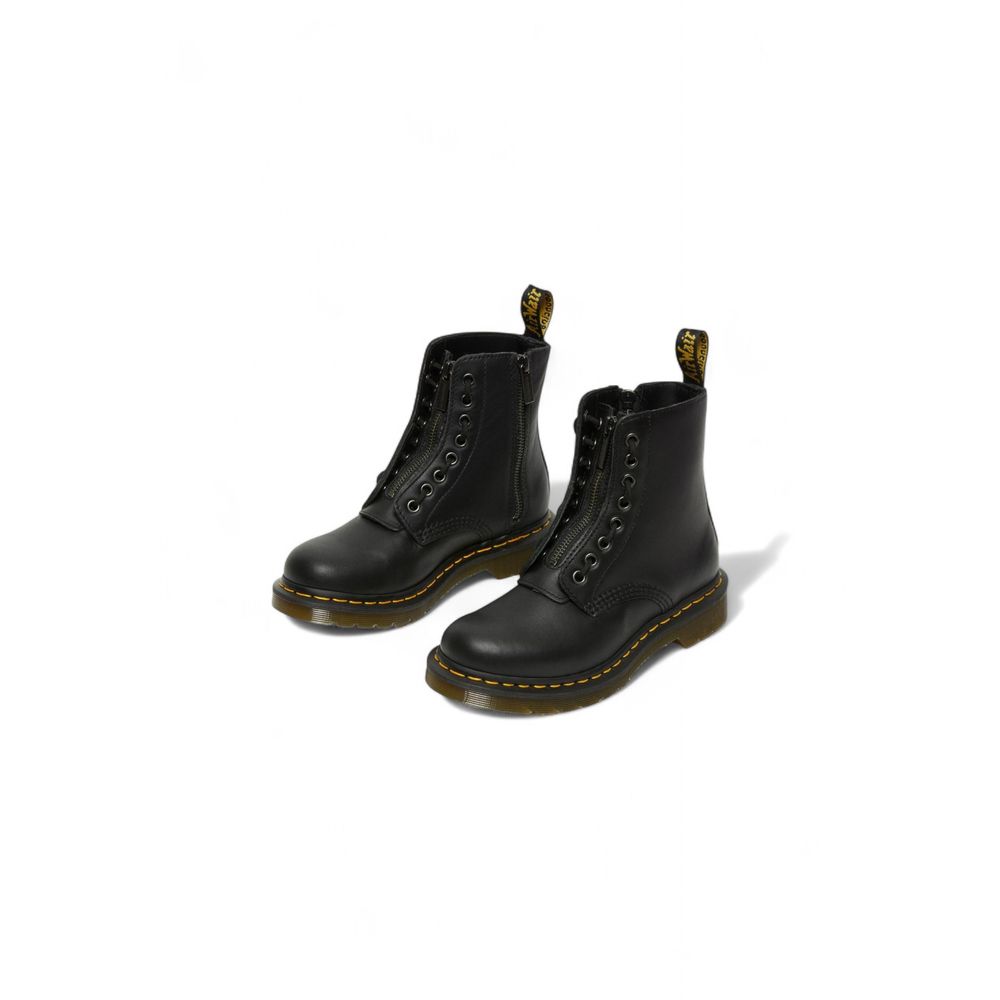 Dr. Martens Black Leather Lace-Up Boots
