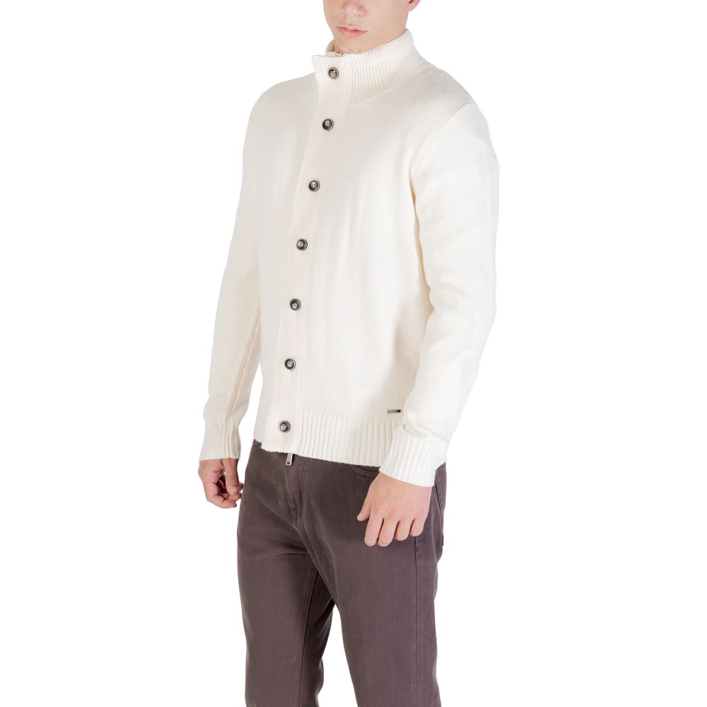 Gianni Lupo Cream Marabou Sweatshirt