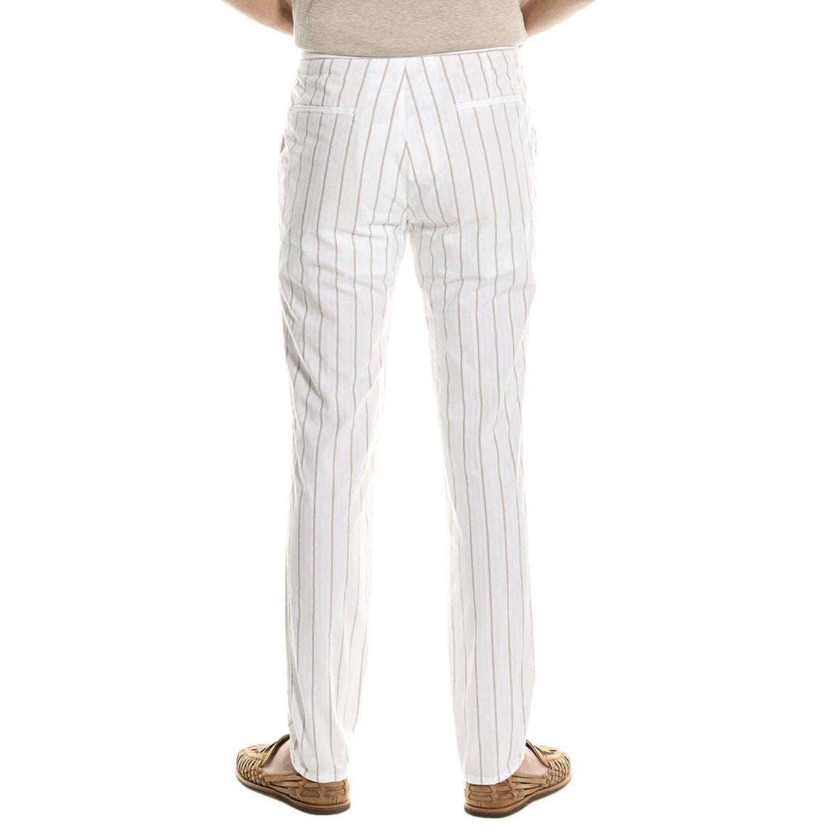 Brunello Cucinelli Bicolor Cotton Casual Pants