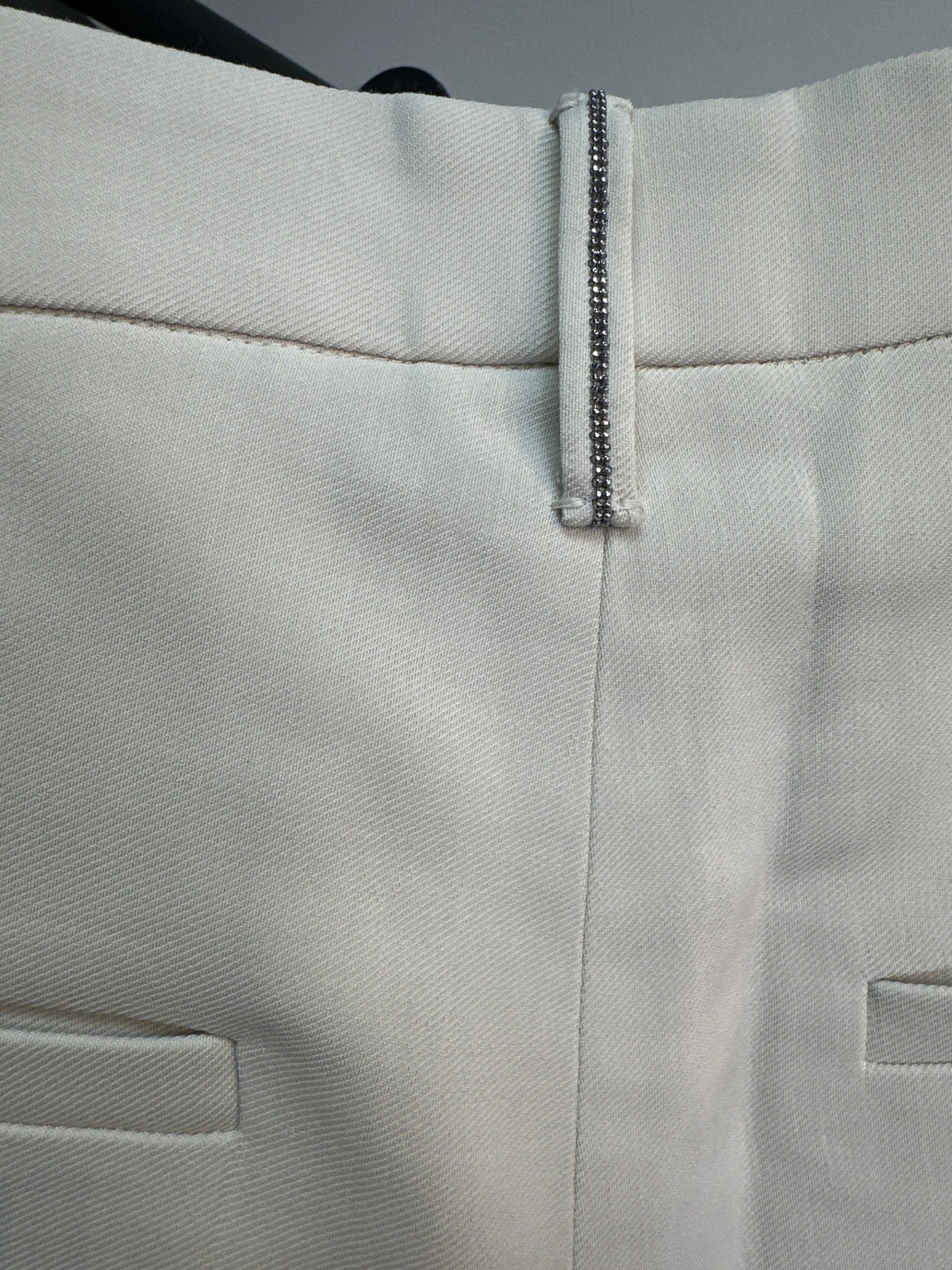 Brunello Cucinelli White Viscose Casual Pants