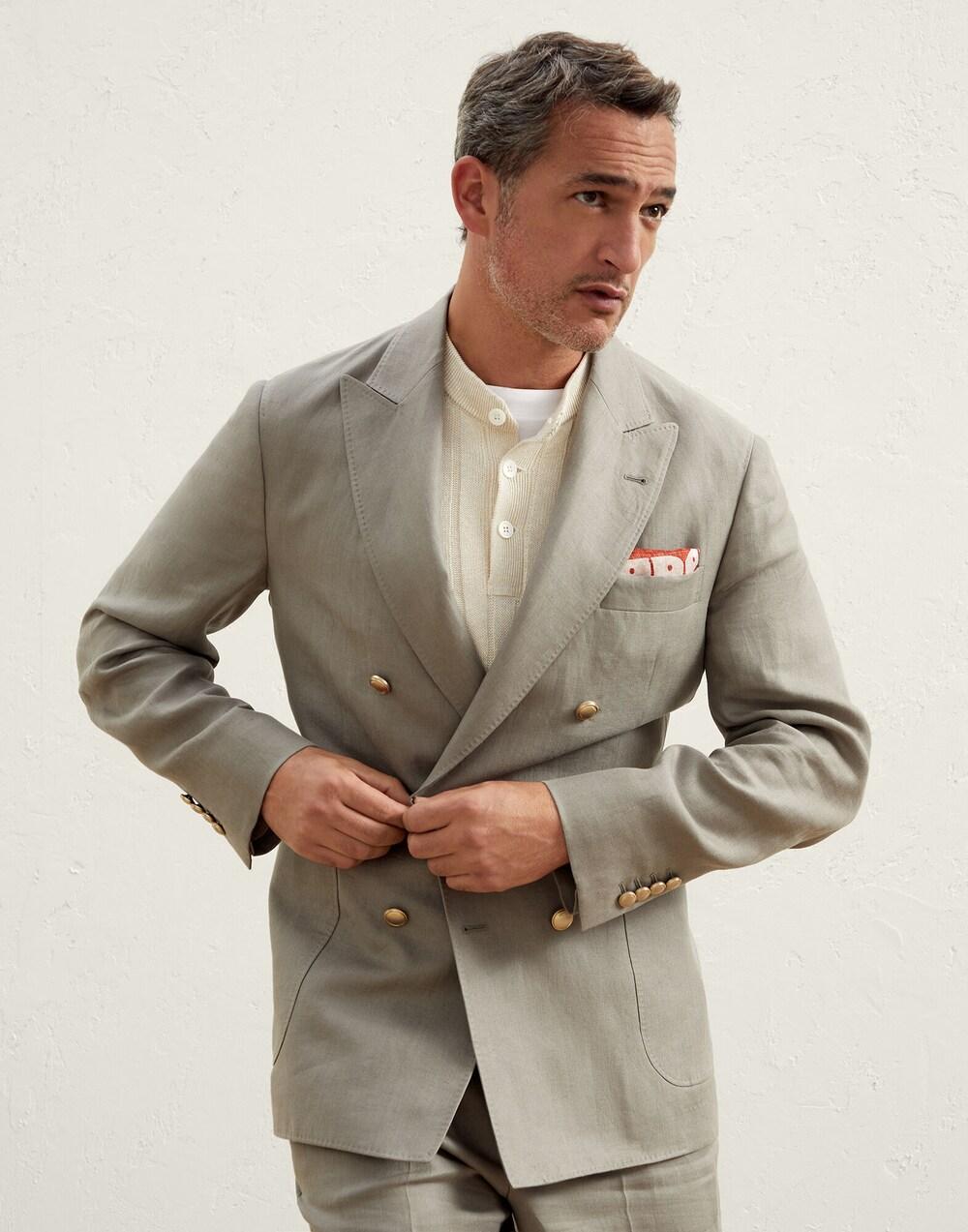 Brunello Cucinelli Green Linen Blazer