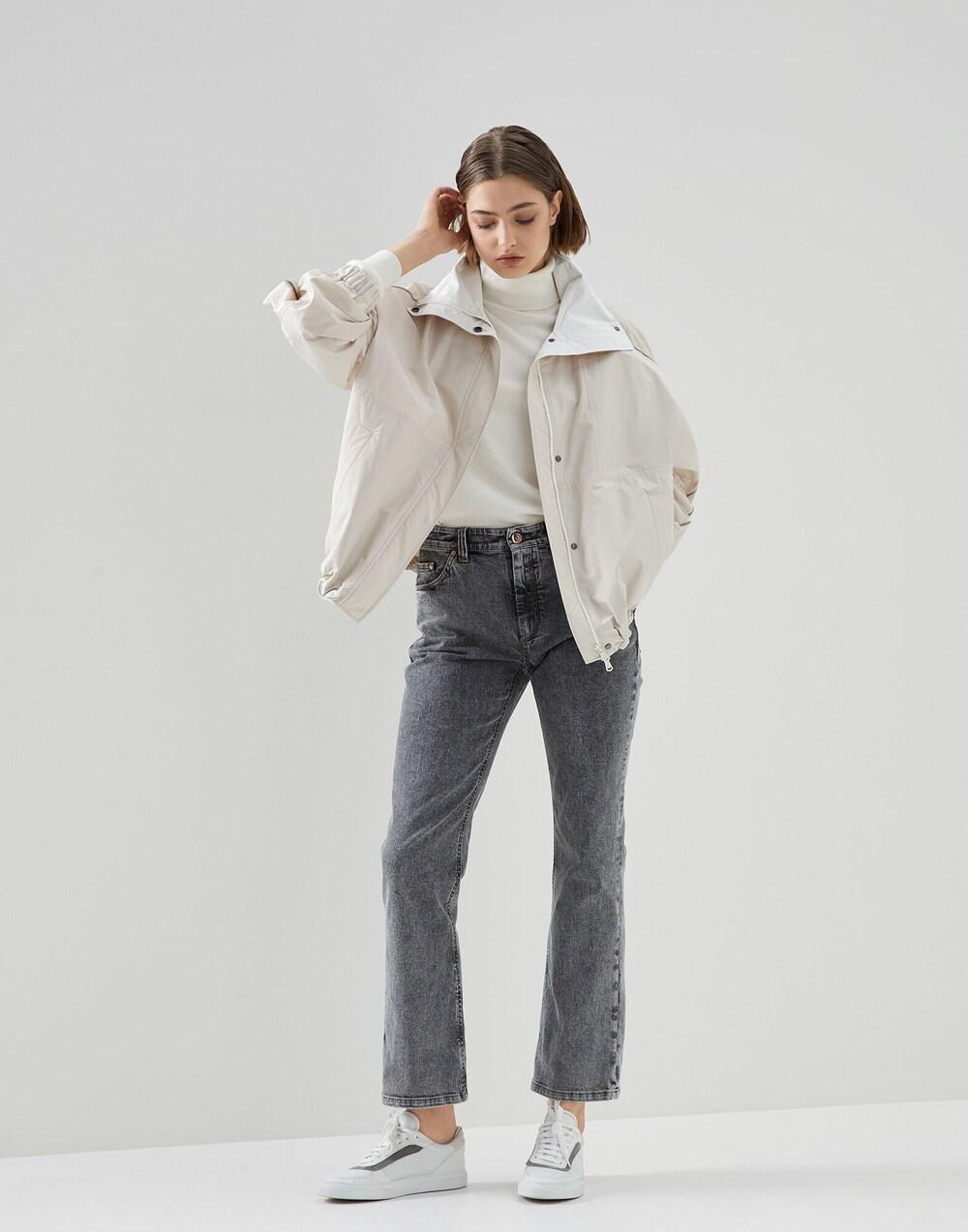 Brunello Cucinelli Multicolor Cotton Straight-Leg Jeans
