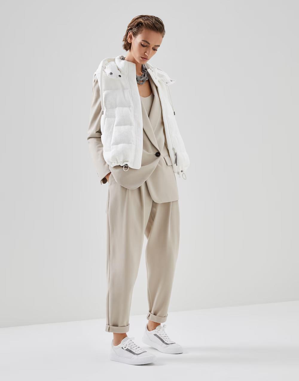 Brunello Cucinelli Bicolor Cotton Blazer