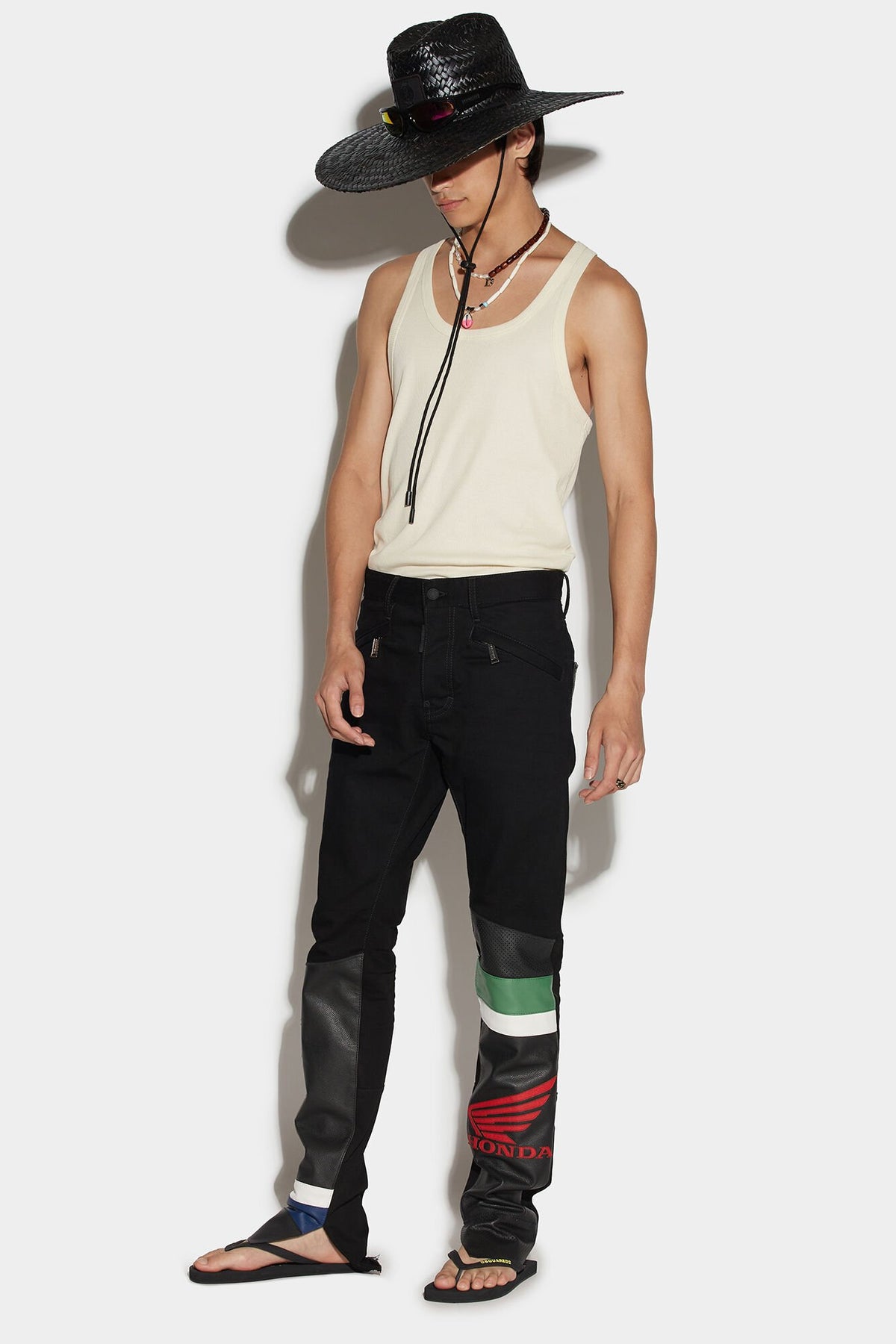 Dsquared² Black Fibres Casual Pants