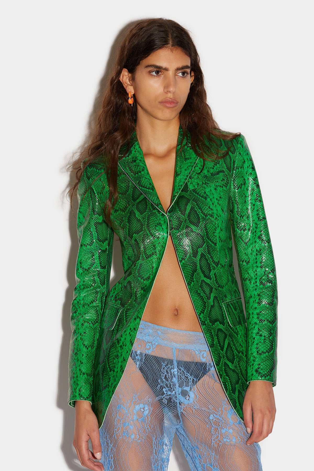 Dsquared² Green Fibres Coat