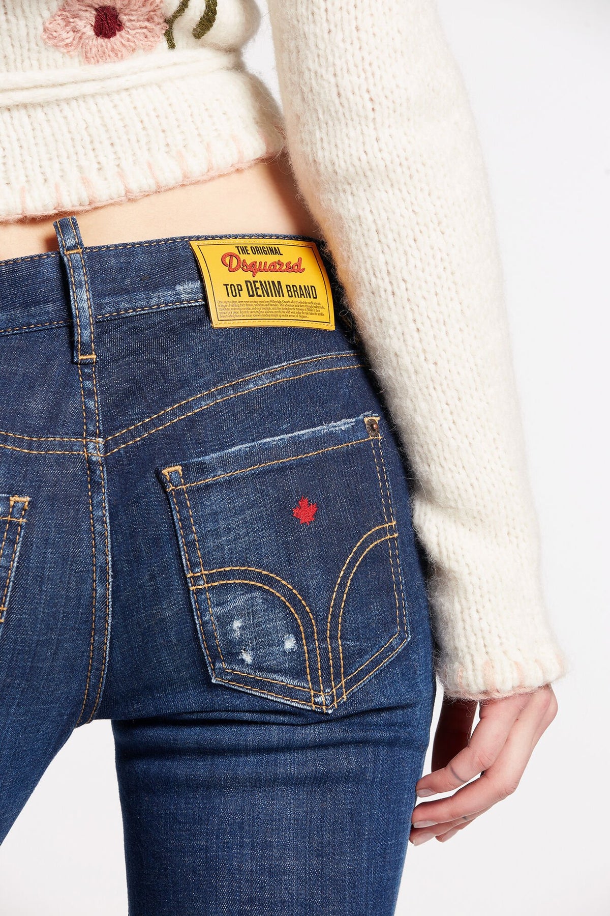 Dsquared² Blue Fibres Bootcut Jeans