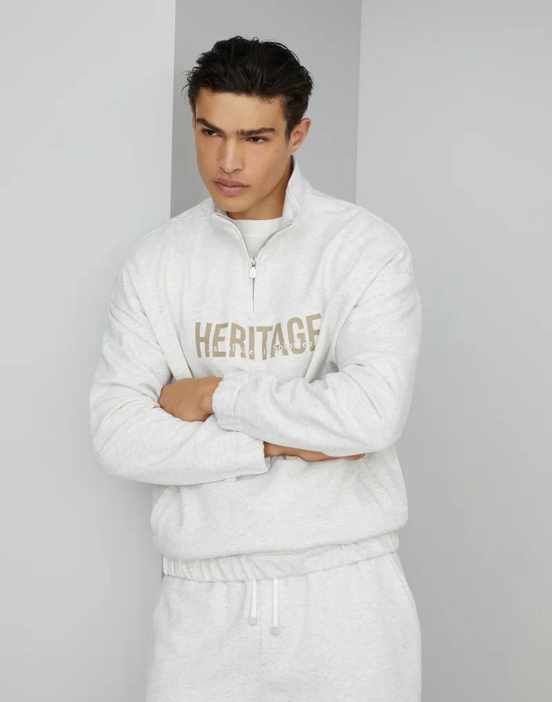 Brunello Cucinelli Silver Cotton Sweatshirt