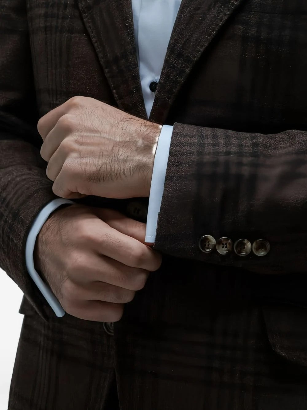 Brunello Cucinelli Brown Wool Two-Piece Suit