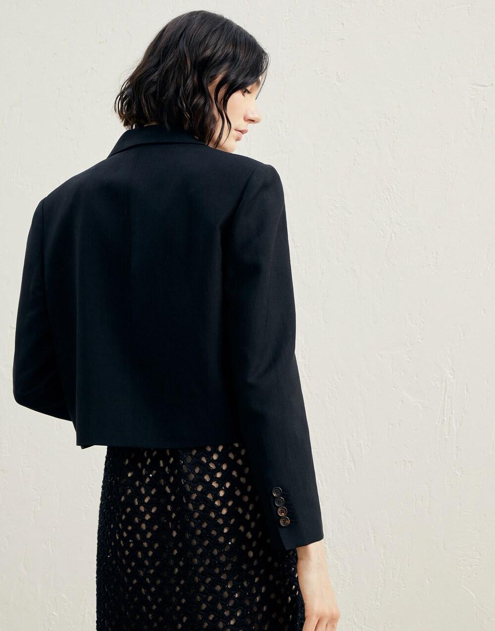 Brunello Cucinelli Black Viscose Blazer