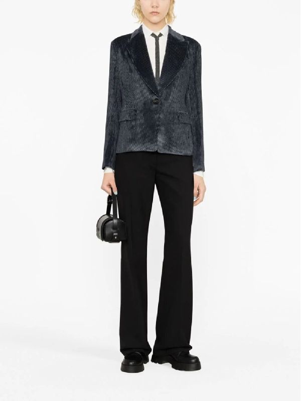 Brunello Cucinelli Blue Viscose Jacket