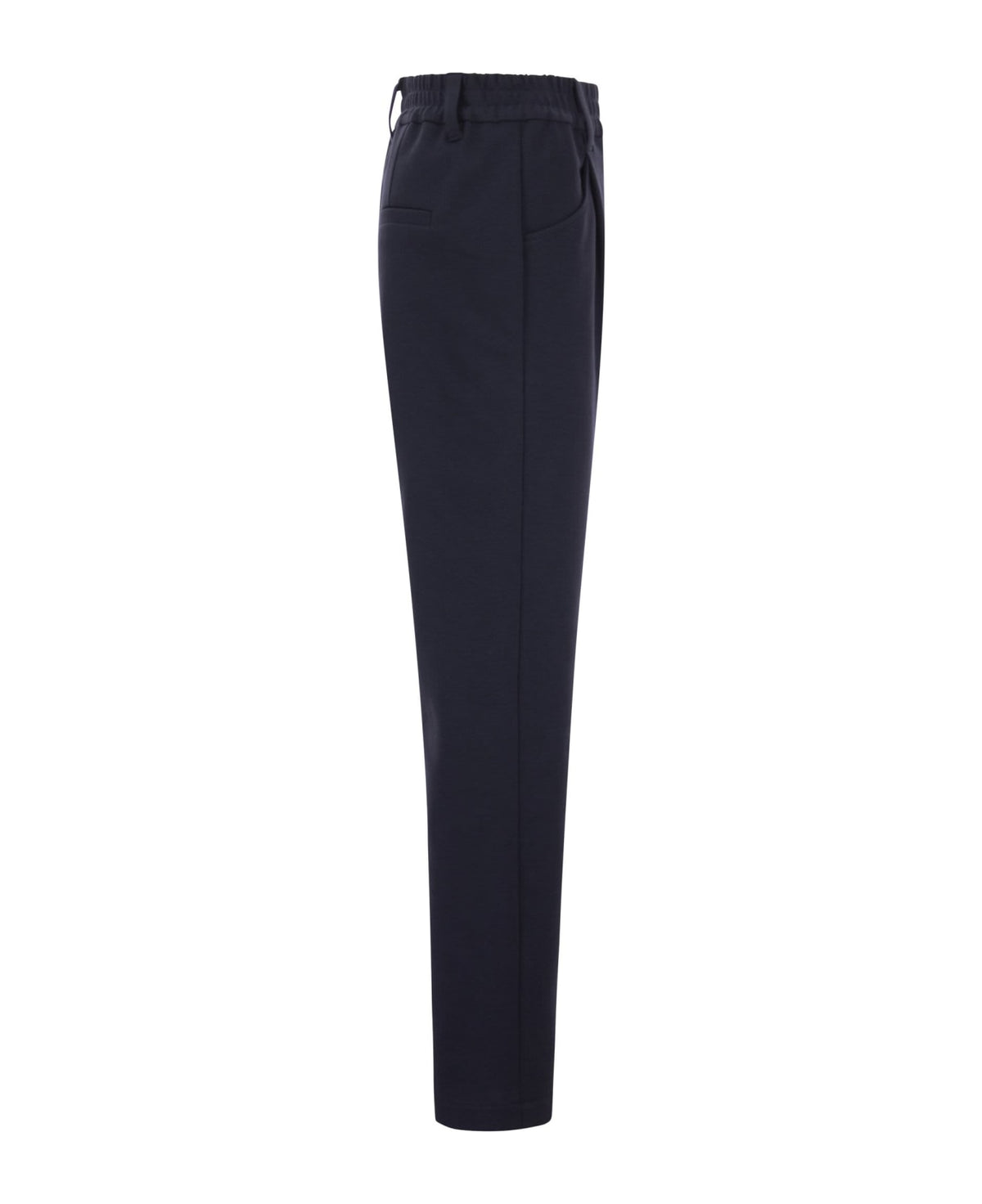 Brunello Cucinelli Blue Cotton Casual Pants