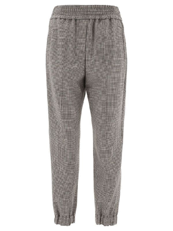 Brunello Cucinelli Bicolor Wool Casual Pants